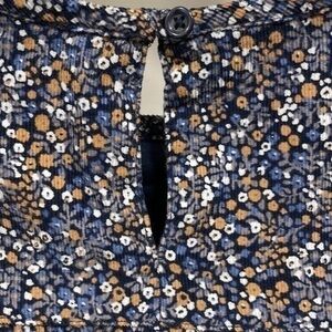GAP Kids Navy and Tan Floral Dress